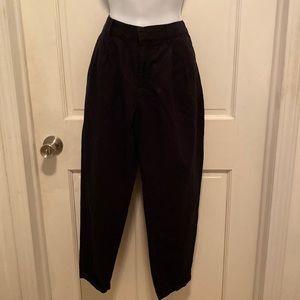 Gap Black Linen Blend Pants Women's Size Medium Regular